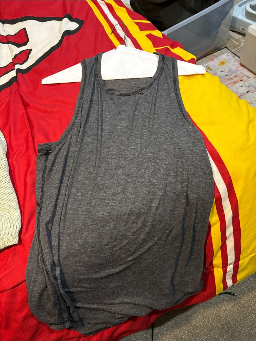 Gray Sleeveless Women's Tank Top - Classic Everyday Layering large
